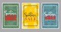 The Great Set of Summer Sale Posters Promotional Designs