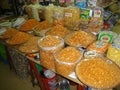 Shrimps stand in covered market in Bangkok ThaÃÂ¯land Royalty Free Stock Photo