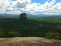 Great Sigiriya rock with a neighboring mountain