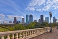 The city skyline of downtown houston Royalty Free Stock Photo