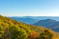 Great Smoky Mountains Colorful Fall Display Royalty Free Stock Photo