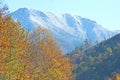 Great Smoky Mountains in fall colors. Royalty Free Stock Photo