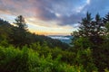 Great Smoky Mountains Misty Morning Sunrise Landscape Royalty Free Stock Photo