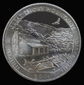 Great Smoky Mountains National Park (Tennessee). Coin 25 cents. USA