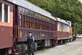 Great Smoky Mountains Railroad in Bryson City, North Carolina Royalty Free Stock Photo