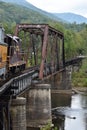 Great Smoky Mountains Railroad in Bryson City, North Carolina Royalty Free Stock Photo