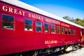 Great smoky mountains train ride in bryson city nc Royalty Free Stock Photo