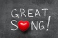 Great song Royalty Free Stock Photo