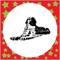 The Great Sphinx in Giza, Egypt vector illustration isolated Royalty Free Stock Photo