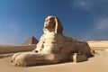 The Great Sphinx of Giza - Giza, Egypt (Generative AI) Royalty Free Stock Photo