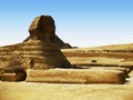 Great Sphinx in the Giza Plateau Royalty Free Stock Photo