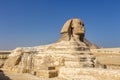 The Great Sphinx of Giza undergoing restoration Royalty Free Stock Photo