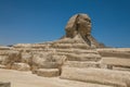 Great sphinx and pyramids of ancient Egypt in Giza, Cairo Royalty Free Stock Photo