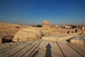 Great sphinx and pyramids of ancient Egypt in Giza, Cairo, Africa Royalty Free Stock Photo