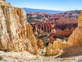 Great spires carved away by erosion in Bryce Canyon National Par