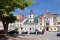 Great square, Kraliky town, East Bohemia, Czech republic