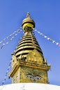 The Great stupa Bodnath in Kathmandu Royalty Free Stock Photo