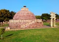 Great stupa no. 2 of sanchi India, Buddhist monuments world heritage Royalty Free Stock Photo