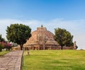 Great Stupa. Sanchi, Madhya Pradesh, India Royalty Free Stock Photo