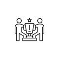 great, success, trophy icon. Element of professional icon for mobile concept and web apps. Thin line great, success, trophy icon