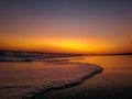 Great sunset on parangtritis beach
