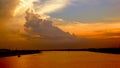 great sunset from the top of the Batanghari River