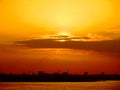 Great sunset view Royalty Free Stock Photo
