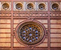 Window of Great Synagogue in Budapest, Hungary Royalty Free Stock Photo