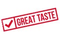 Great Taste rubber stamp