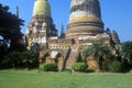 Great Temple of Auspicious Victory Wat Yai Chai-Mongkol, Ayutthaya,Thailand Royalty Free Stock Photo