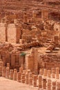 Great temple in Petra, Royalty Free Stock Photo