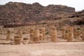 The Great Temple Petra ruins Royalty Free Stock Photo