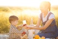 Great time is childhood. Mom - the most beloved person. Cute mom and little son playing with my teddy. Mother and son