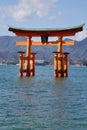 Great Torii in Hiroshima, Japan