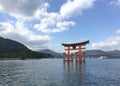 The great Torii in Miyajima island