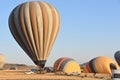 The great tourist attraction of Cappadocia - balloon flight. Cap. Hill, beauty.