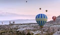 Great tourist attraction of Cappadocia hot air balloon flight