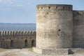 The Great Tower and the protective wall of the Ackerman Fortress, Bilhorod Dnistrovskyi, Odesa region, Ukraine - 18 July 2021