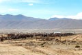 Great Train Graveyard or steam locomotives cemetery at Uyuni, Bolivia