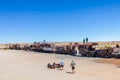 Great Train Graveyard or steam locomotives cemetery at Uyuni, Bolivia Royalty Free Stock Photo