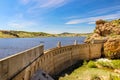 Tarryall Reservoir Dam in Colorado Royalty Free Stock Photo