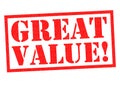 GREAT VALUE! Royalty Free Stock Photo