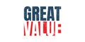 Great value sign or stamp on white background, vector illustration Royalty Free Stock Photo