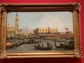 The Bacino di San Marco on Ascension Day by Canaletto at the Queen Gallery in London England