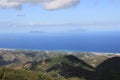 Great view on the Aeolian Islands on Messina Mountains.