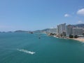 Great view of aerial Acapulco Bay, Mexico Royalty Free Stock Photo