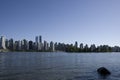 Downtown Vancouver Waterfront view from Stanley park