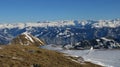 Great view from the Pizol ski area Royalty Free Stock Photo