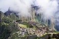 Great view at the stone houses of Machu Picchu Royalty Free Stock Photo