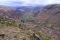 High view of Seathwaite valley Royalty Free Stock Photo